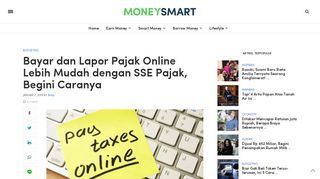 
                            11. SSE Pajak: Gini Lho Bayar dan Cara Lapor Pajak Online - MoneySmart
