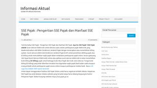 
                            10. SSE Pajak : Pengertian SSE Pajak dan Manfaat SSE Pajak - Informasi ...