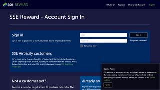 
                            10. SSE Reward - sign in to your account or register here