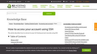
                            13. SSH Access | How To Access Your Account With Secure Shell (SSH)