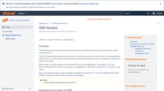 
                            12. SSH Access - Version 74 Documentation - cPanel Documentation