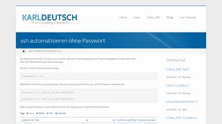 
                            7. ssh automatisieren ohne Passwort | Karl Deutsch - Linux von Experten