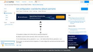 
                            1. ssh configuration: override the default username - Stack Overflow