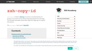
                            9. Ssh-copy-id for copying SSH keys to servers | SSH.COM