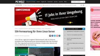 
                            4. SSH-Fernwartung für Ihren Linux-Server - PC-WELT