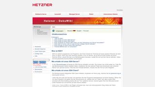 
                            3. SSH – Hetzner DokuWiki