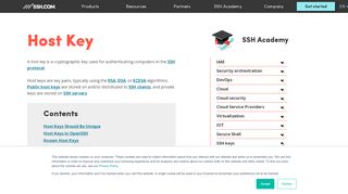 
                            3. SSH Host Key - What, Why, How | SSH.COM - SSH Communications