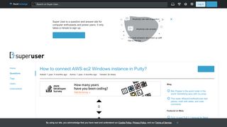 
                            11. ssh - How to connect AWS ec2 Windows instance in Putty? - Super User