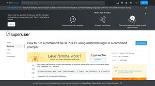 
                            3. ssh - How to run a command file in PuTTY using automatic login in ...