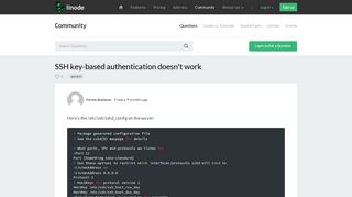 
                            3. SSH key-based authentication doesn't work | Linode Questions