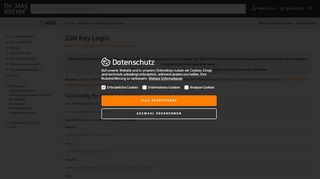 
                            12. SSH Key Login – Thomas-Krenn-Wiki