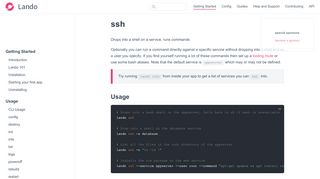 
                            6. ssh · Lando Documentation