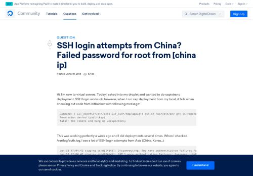 
                            4. SSH login attempts from China? Failed password for root from ...