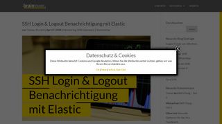 
                            11. SSH Login & Logout Benachrichtigung mit Elastic - Braintower Blog