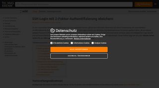 
                            1. SSH-Login mit 2-Faktor-Authentifizierung absichern - Thomas-Krenn.AG