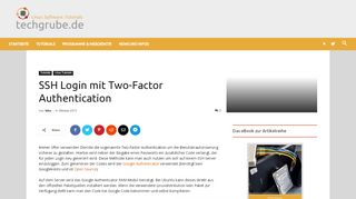 
                            3. SSH Login mit Two-Factor Authentication - techgrube.de