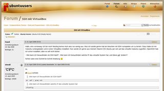 
                            12. SSH mit VirtualBox › Shell und Programmieren › Fortgeschrittene ...