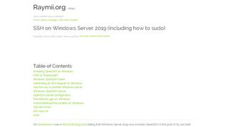 
                            4. SSH on Windows Server 2019 (including how to sudo) - Raymii.org