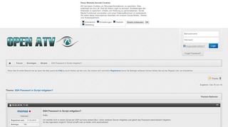 
                            4. SSH Passwort in Script mitgeben? - openATV Forum
