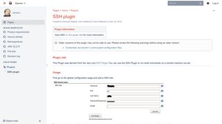 
                            8. SSH plugin - Jenkins - Jenkins Wiki