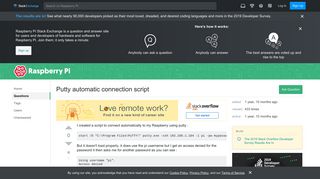 
                            7. ssh - Putty automatic connection script - Raspberry Pi Stack Exchange
