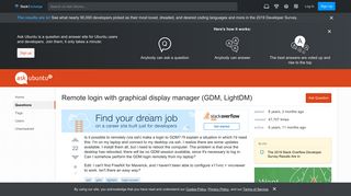 
                            3. ssh - Remote login with graphical display manager (GDM, LightDM ...