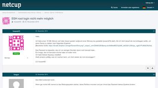 
                            13. SSH root login nicht mehr möglich - vServer / Server / KVM-Server ...