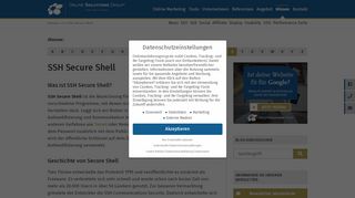
                            13. SSH Secure Shell - Online Marketing Glossar der OSG