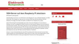 
                            11. SSH-Server auf dem Raspberry Pi absichern - Elektronik-Kompendium