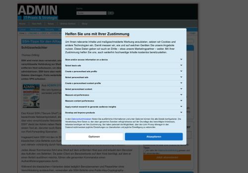 
                            6. SSH-Tipps für den Alltag » ADMIN-Magazin