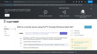 
                            6. SSH to a remote server using PuTTY through Windows batch file ...