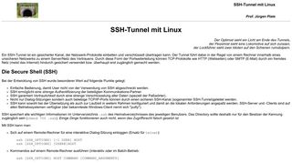 
                            6. SSH-Tunnel mit Linux - Netzmafia