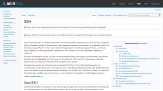 
                            7. SSH – wiki.archlinux.de