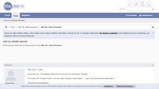 
                            9. ssh zu strato server | MacUser.de Community