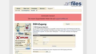 
                            12. SSH-Zugang - Artfiles GmbH Hamburg - Webhosting, Domains ...