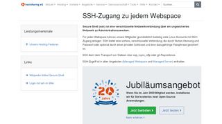 
                            10. SSH-Zugang zu jedem Webspace – Hostsharing eG – die Hosting ...
