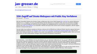 
                            10. SSH-Zugriff auf Strato Webspace mit Public Key Verfahren