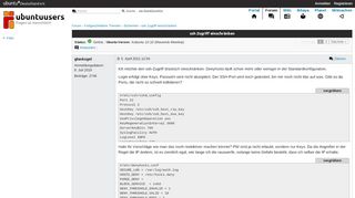 
                            12. ssh Zugriff einschränken › Sicherheit › Fortgeschrittene Themen ...