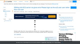 
                            11. SSHing into EC2 server via gives error Please login as the ec2 ...