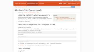 
                            11. SSH/OpenSSH/ConnectingTo - Community Help Wiki