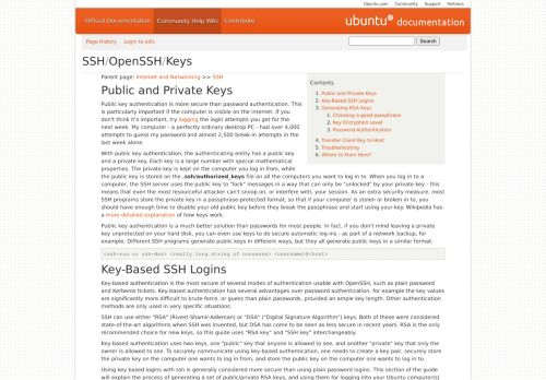 
                            13. SSH/OpenSSH/Keys - Community Help Wiki - Ubuntu Documentation