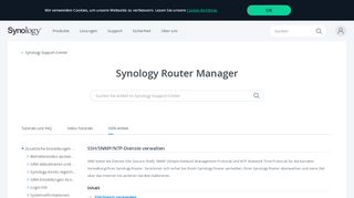
                            2. SSH/SNMP/NTP-Dienste verwalten | Synology Inc.