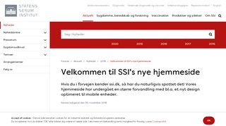 
                            4. SSI har faaet ny hjemmeside - Statens Serum Institut