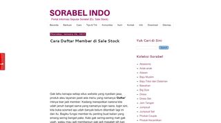 
                            4. SSINDO: Cara Daftar Member di Sale Stock