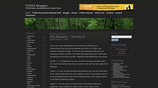 
                            1. SSL Backend - Türchen 6 - TYPO3 Blogger | TYPO3 Blogger