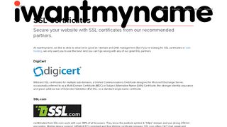 
                            10. SSL certificates - iwantmyname