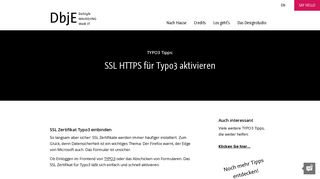 
                            5. SSL HTTPS aktivieren Typo3 Quicktipp