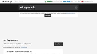 
                            5. Ssl logowanie - tematy na elektroda.pl