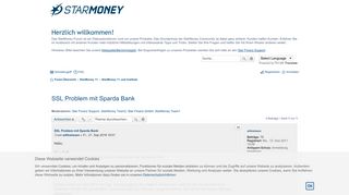 
                            6. SSL Problem mit Sparda Bank - Die StarMoney Community
