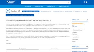 
                            12. SSL scanning implementation / Best practise (errorhandling....) - Web ...